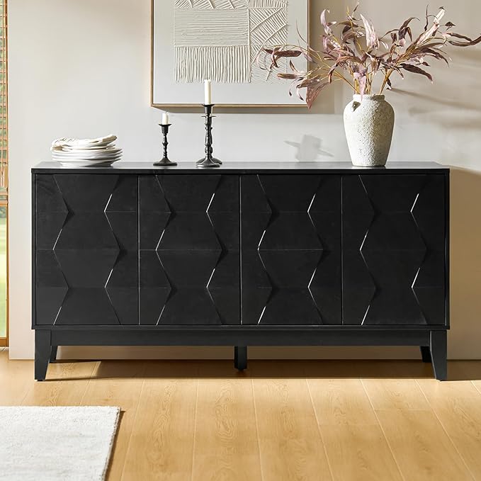 HULALA HOME Mid Century Sideboard Buffet Cabinet by HULALAHOME