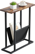 Yusong Narrow Side Table for Small Spaces, Small End Table by Yusong