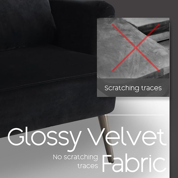 Modern Accent Chair Comfy Wingback Armchair - Image 5