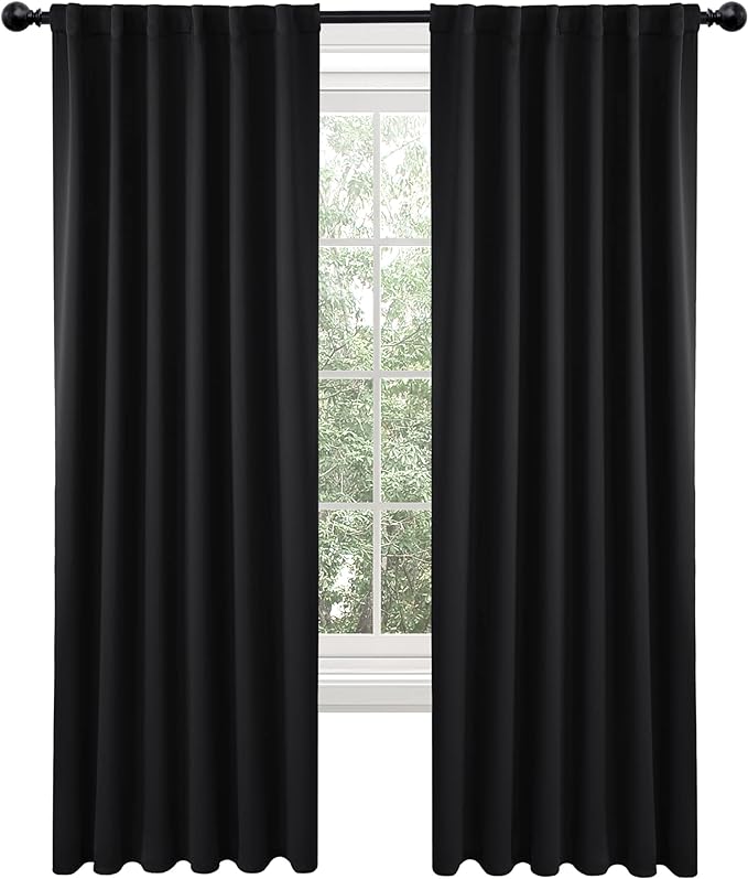 Deconovo Blackout Curtains 84 Inches Long, 52x84 Inch, Room Darkening Curtains - Image 2