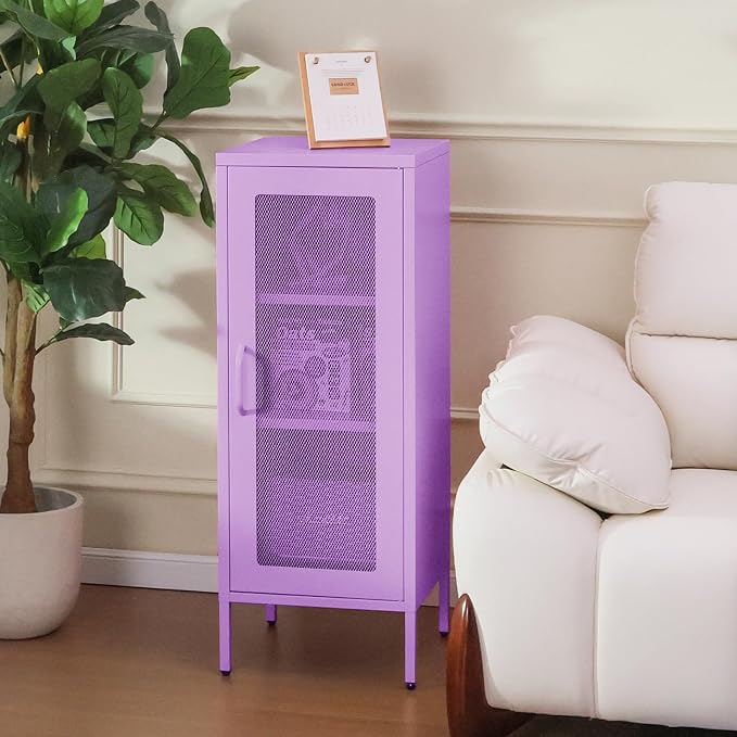 Slim Metal Storage Cabinet - Image 2