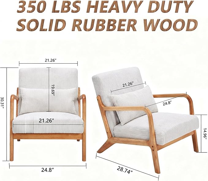 Mid Century Modern Accent Chair - Image 2
