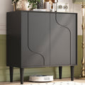 Easyego 31.5″ Mid Century Modern Sideboard Buffet Cabinet, Dining Room by Easyego