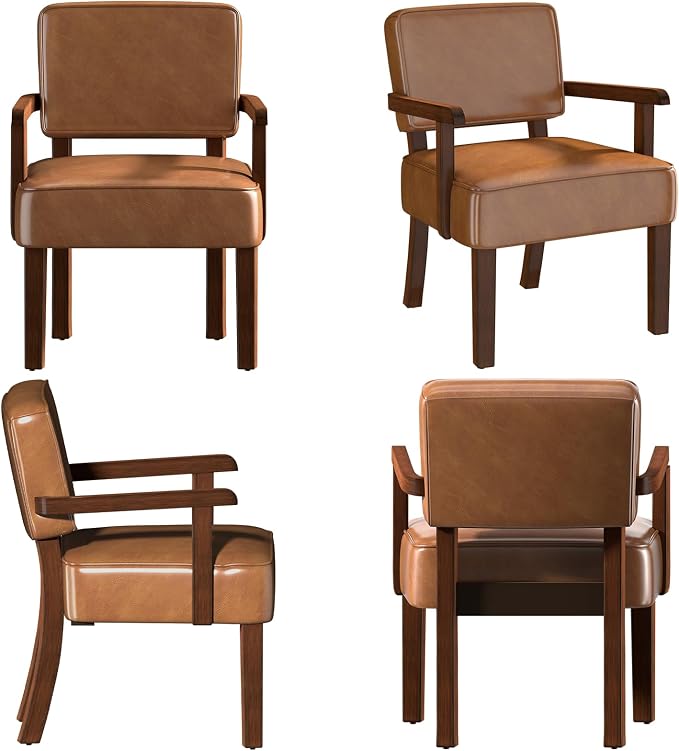 FAGAGA Accent Chair, PU Leather Living Room Chairs Oversized - Image 7