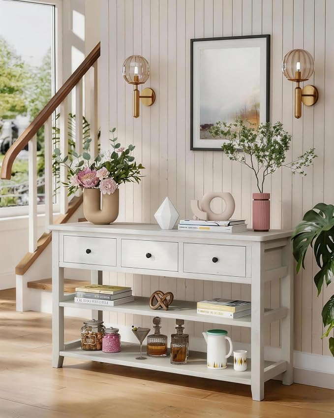 Karl home Console Table Entryway Desk, Sofa Side Table - Image 9