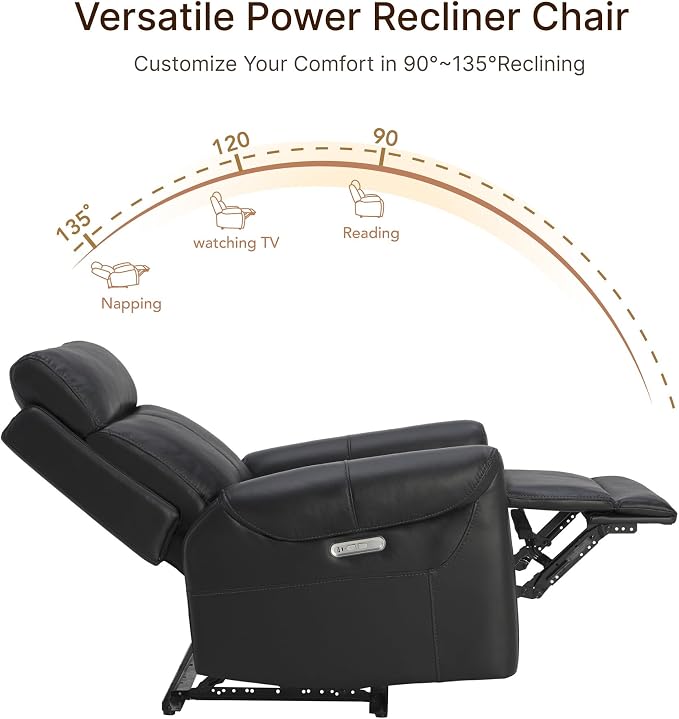 KISLOT Leather Recliner Chair for Adults Wall Hugger RV Recliner - Image 4
