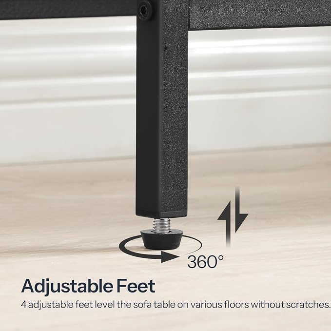 HOOBRO Narrow Console Table, Sofa Table, 4-Tier Industrial Entryway Table - Image 9