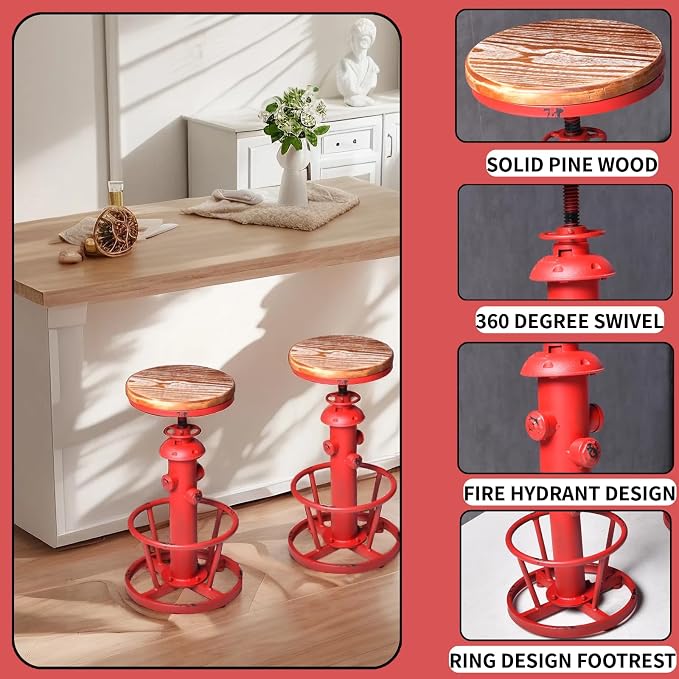 Industrial 3 Piece Coffee Table Set Vintage High Pub Table - Image 5