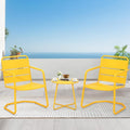 MELLCOM 3 Piece Patio Set, Small Patio Furniture Set by MELLCOM