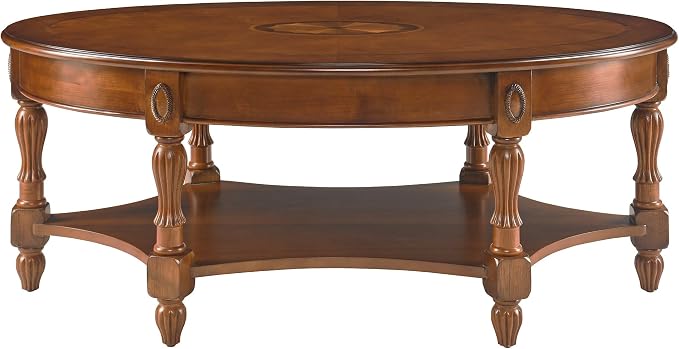 Solid Wood Oval Coffee Table - Image 6