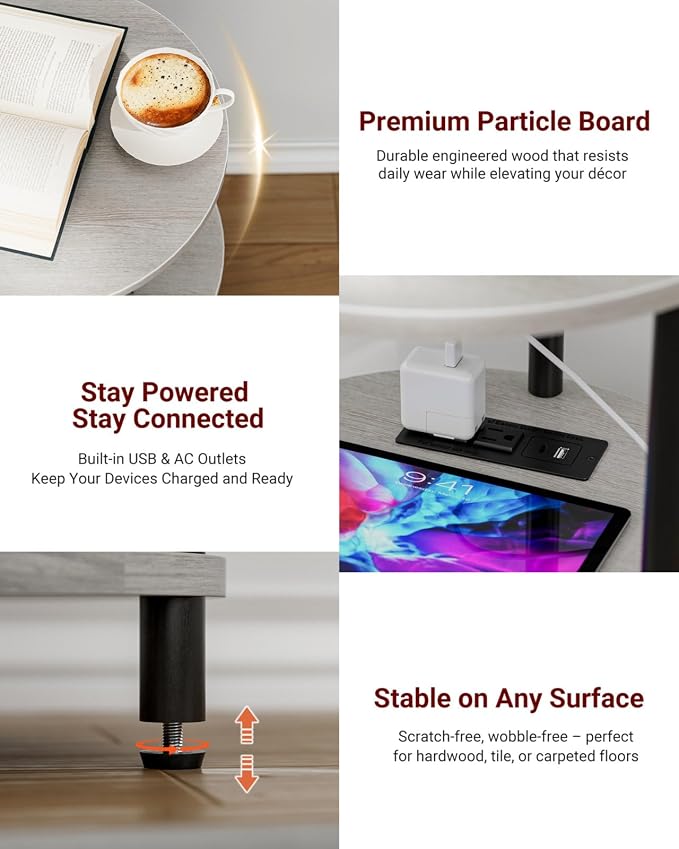 XBurmo Small Round End Table - Image 3