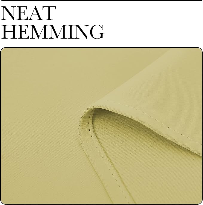 NICETOWN Thermal Insulated Paler Yellow Blackout Curtains - Image 6