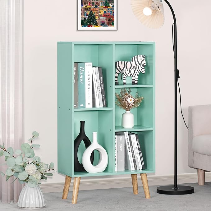 LEYAOYAO 5 Cube Bookshelf 3-Tier Bookcase - Image 4