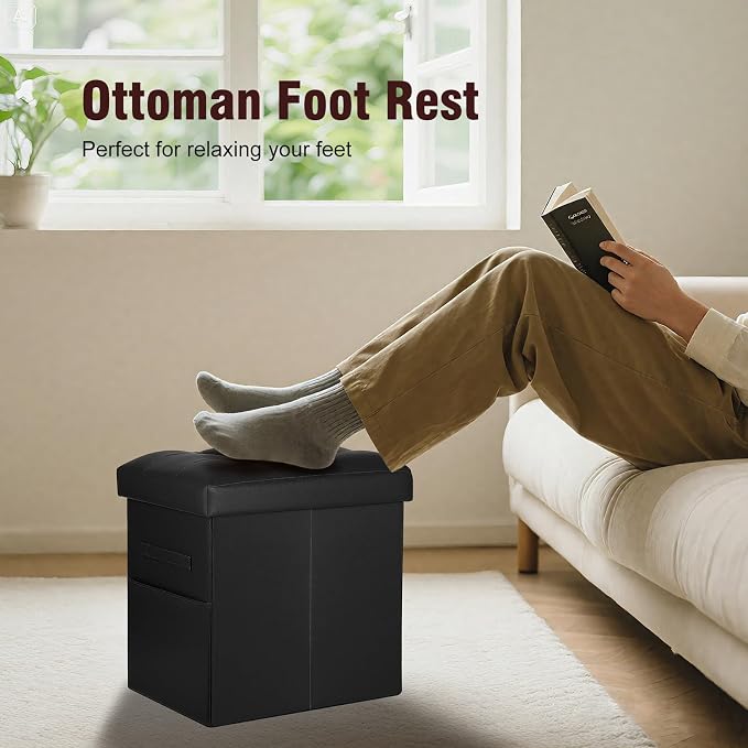 Storage Ottoman Foot Rest Stool - Image 4