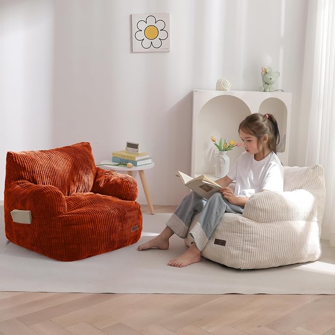 MAXYOYO Kids Bean Bag Chair, Stuffed Toddler Bean Bag Sofa - Image 9