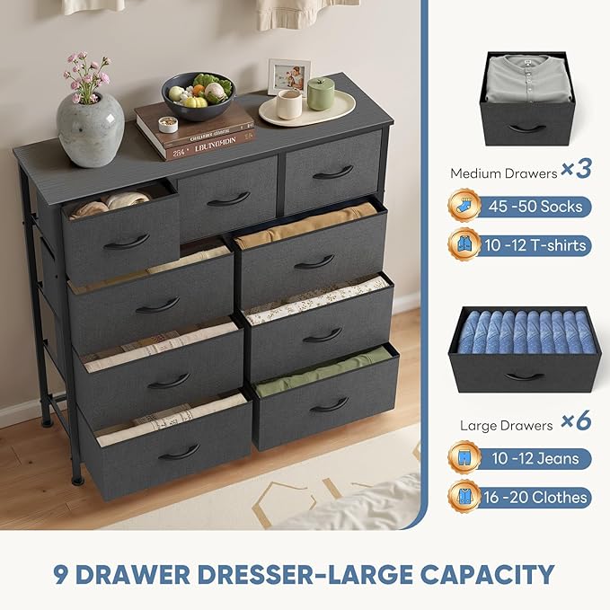 DUMOS Dresser for Bedroom, Dressers & Chests of Drawers Dresser Organizer - Image 6
