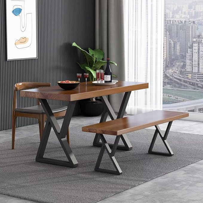 28 Inch Metal Table Desk Legs, Heavy Duty DIY Industrial Furniture Legs - Image 4