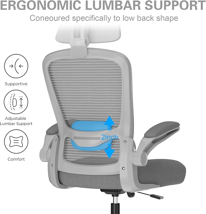 Mimoglad Office Chair, High Back Ergonomic Desk Chair - Image 3