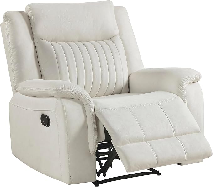 Lexicon Manual Recliner Chair, Polished Microfiber Reclining Sofa Chair - Image 11