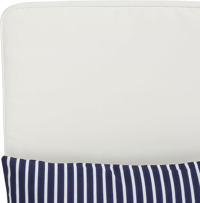 SAFAVIEH Outdoor Collection Palmdale Grey Solid Wood/Beige Cushion - Image 6