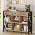 FATORRI Rustic 6 Cube Storage Organizer Bookshelf by FATORRI