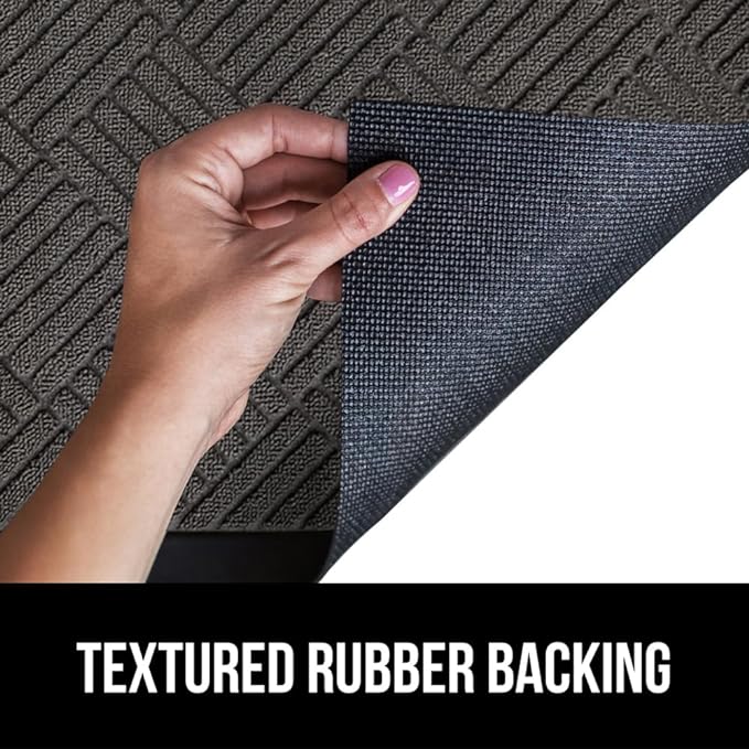 GORILLA GRIP 100% Waterproof All-Season WeatherMAX Doormat US Designed Natural - Image 5