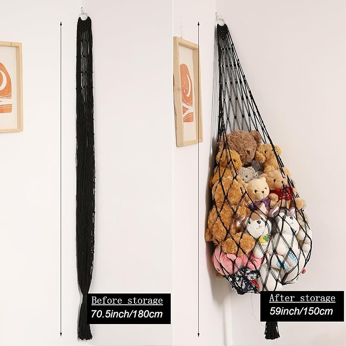 Novel Amdermi Stuffed Animal Hammock Corner Hanging Net - Image 2