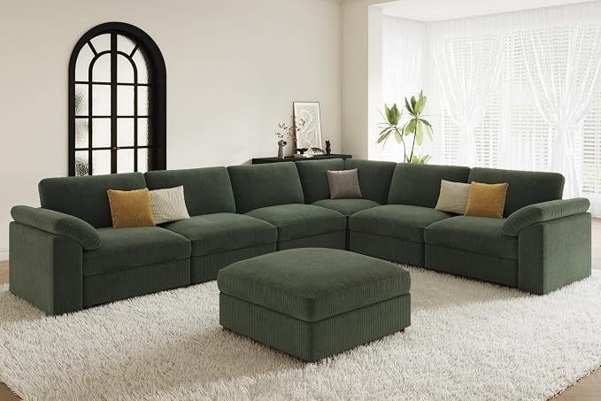 EASE MOOSE Oversized Sectional Modular Sofa, Large U Shape Sectional Couch Wide by EASEMOOSE