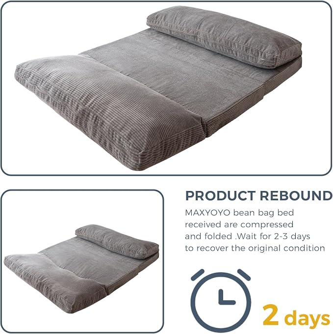 MAXYOYO Folding Sofa Bed, Floor Sofa Convertible Sleeper Chair - Image 8