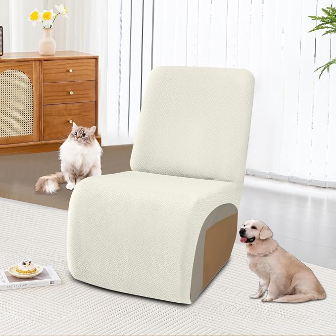 ALIECOM 100% Waterproof Recliner Sectional Couch Covers L Shape Stretch Corner - Image 2