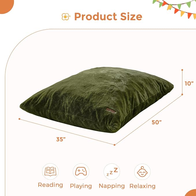 MAXYOYO 3 in 1 Kids Bean Bag Chair, Child Floor Sofa - Image 3