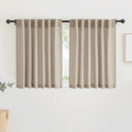 RYB HOME Natural Linen Blend Sheer Curtains by RYBHOME