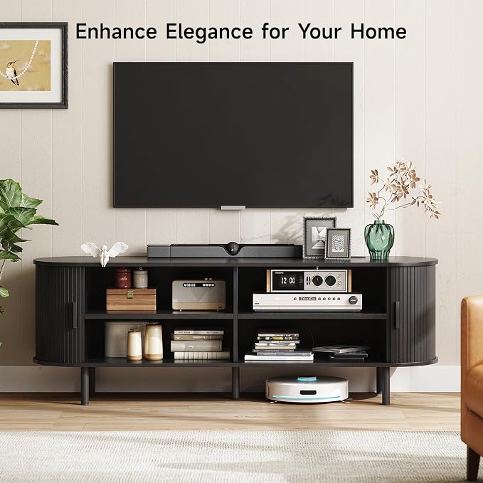 ONBRILL 63" TV Stand with Power Outlet - Image 3