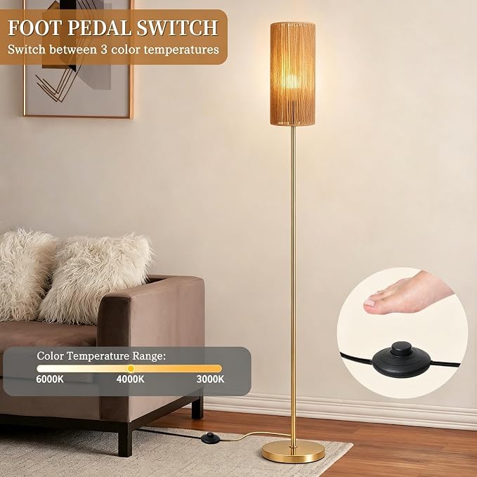 Ruiever Floor Lamp for Living Room, Farmhouse Floor lamp, Modern Standing lamp - Image 6