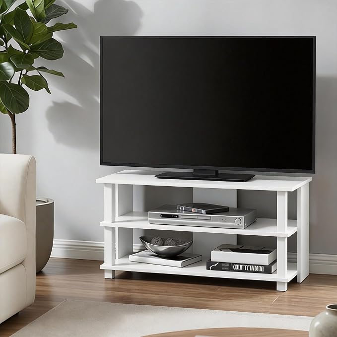 Furinno Sully TV Stand, 3-Tier Rectangular Entertainment Center - Image 2