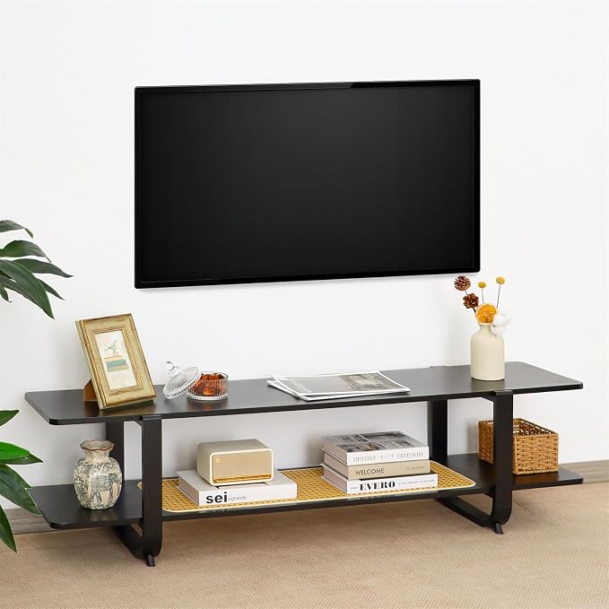 Bamboo TV Stand for TVs up to 65", Accent Entertainment Center by MordchilHF
