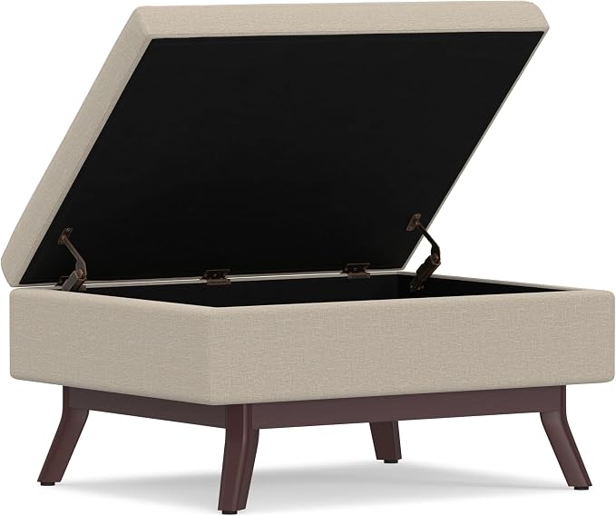 SIMPLIHOME Owen Coffee Table Storage Ottoman - Image 4