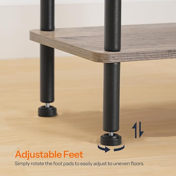 HOOBRO Narrow Side Table, 3-Tier Slim End Table No Tools Needed, Twist-On - Image 7