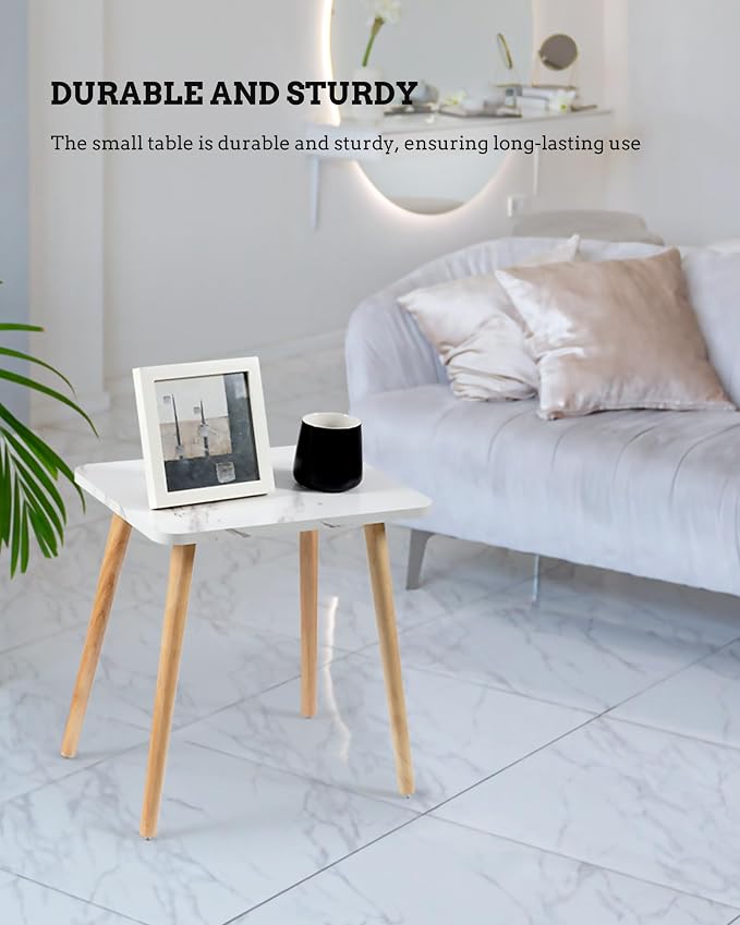 FORAOFUR Small Side Table, Quick Assembly End Furniture - Image 6