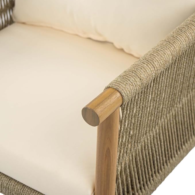 Handwoven Boho Accent Chair, Bohemian Living Room Chair, Accent Chairs - Image 6