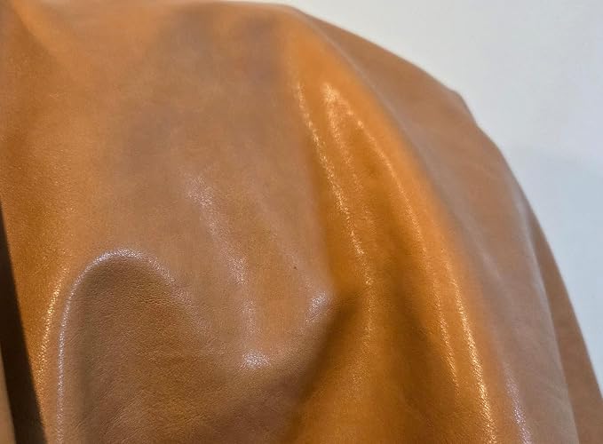 Camel Soft Faux Leather Fabric PU Leather by The Yard Synthetic Pleather 0.9 mm - Image 7
