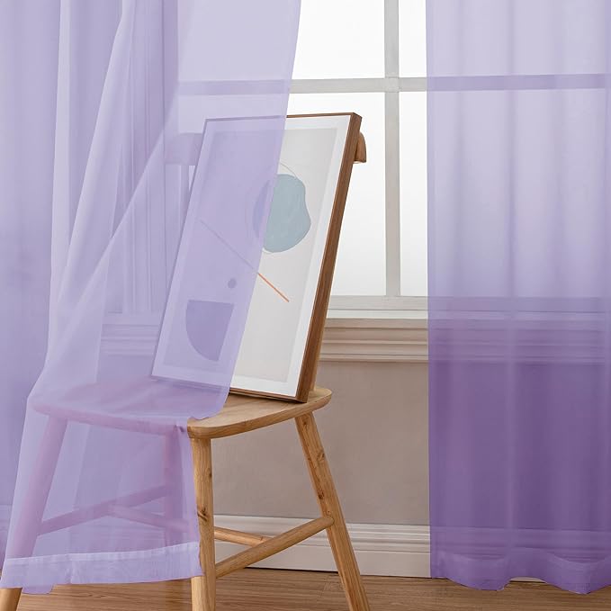 OWENIE Sheer Curtains 78 inches Long - Image 4