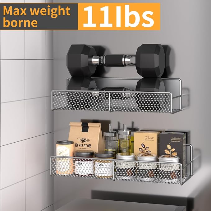 DTUQYX Magnetic Spice Rack for Refrigerator, 4 Pack 100% Metal Strong Magnet - Image 4