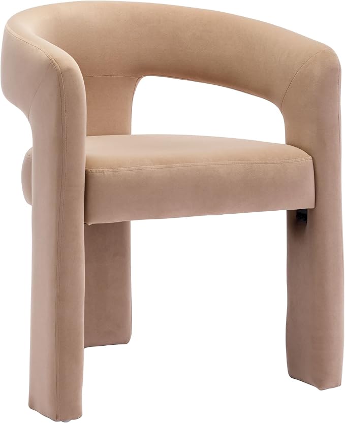 BESTANO Modern Velvet Fabric Upholstered Dining Chairs by BESTANO