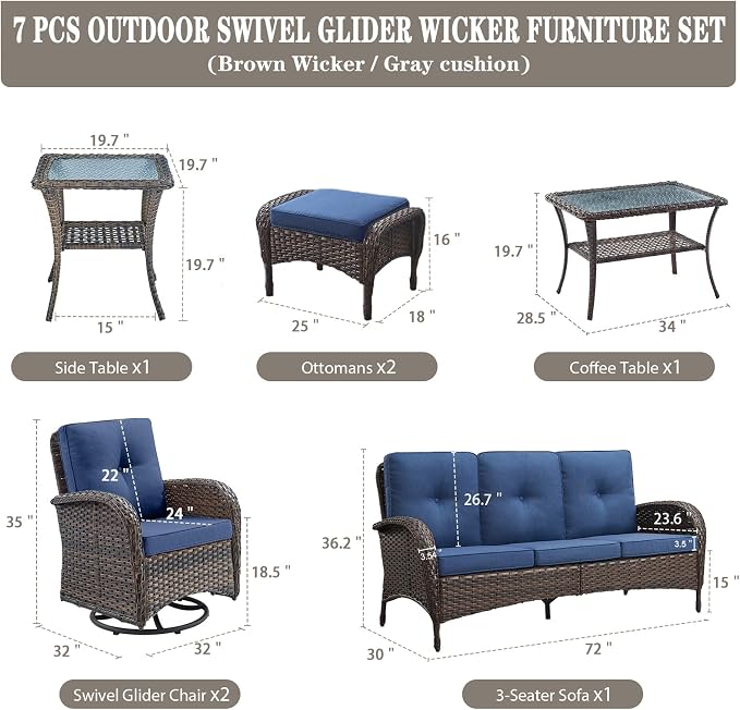 Belord Wicker Outdoor Furniture Set - Image 2