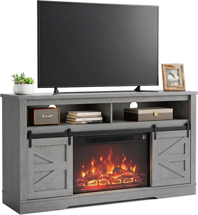 YESHOMY Fireplace TV Stand for Television up to 65+ Inch by SearchallYESHOMY