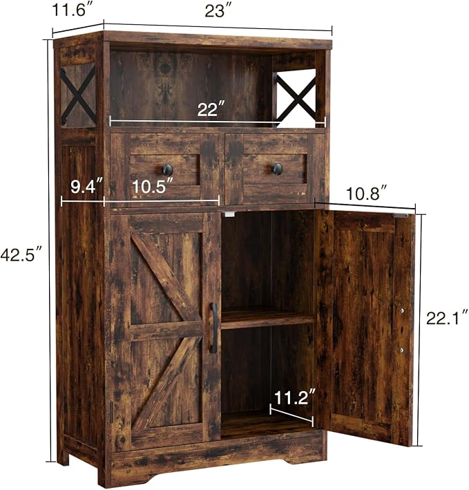 Befrases Farmhouse Storage Cabinet - Image 2