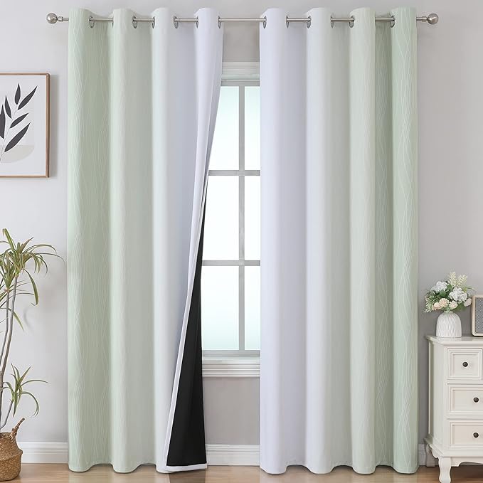 Estelar Textiler Blackout Curtains 102 Inches Long 2 Panels by ESTELARTEXTILER