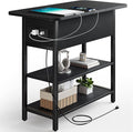 Yoobure End Table with Charging Station, Flip Top Side Table with USB Ports and by Yoobure