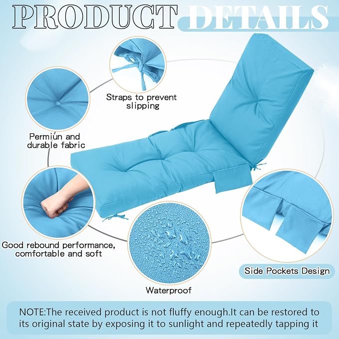 Outdoor Chaise Lounge Cushions - Image 5